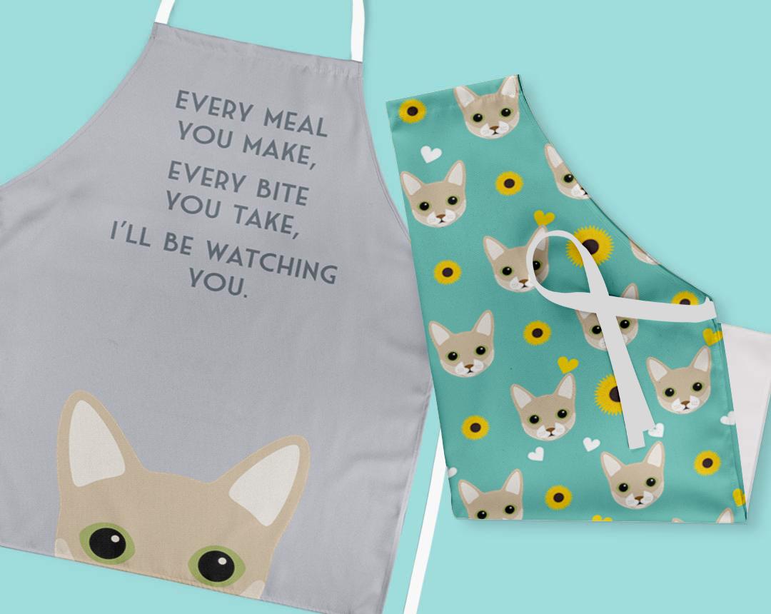 Personalized Cat Aprons