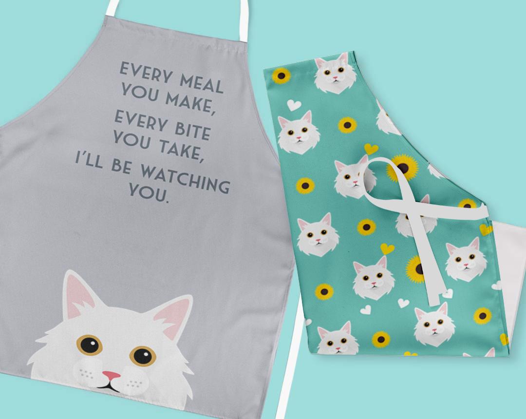 Personalized Cat Aprons
