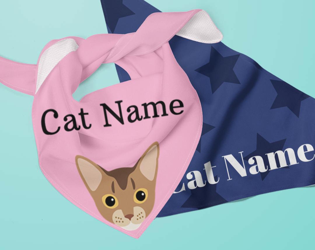 Personalized Cat Bandanas