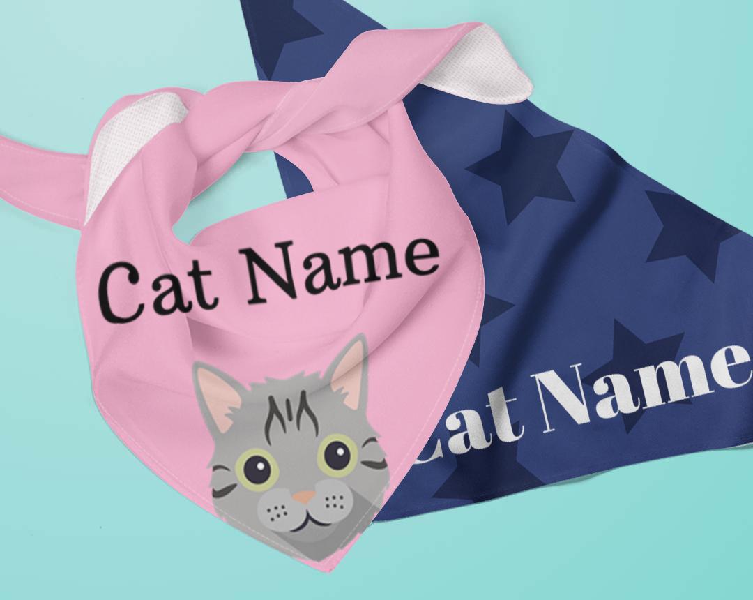 Personalized Cat Bandanas