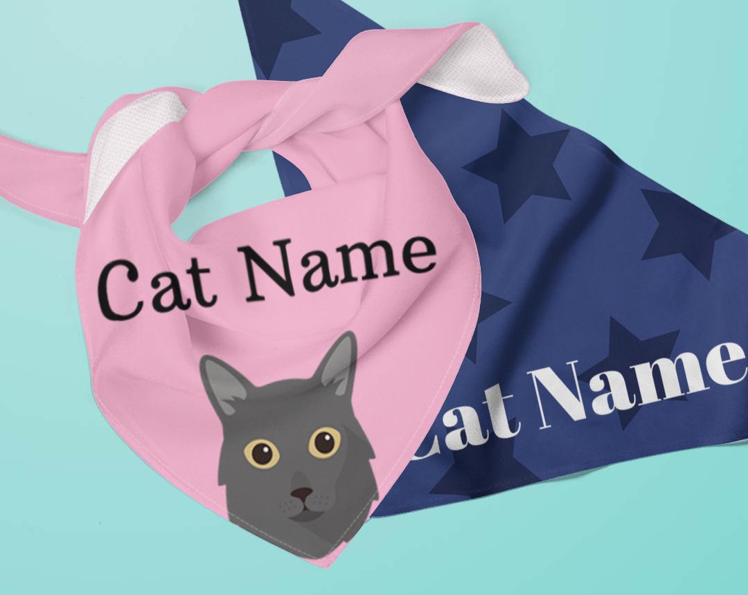 Personalized Cat Bandanas
