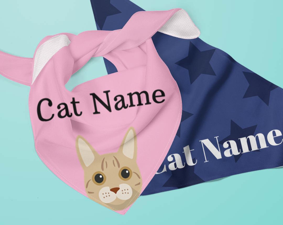Personalized Cat Bandanas