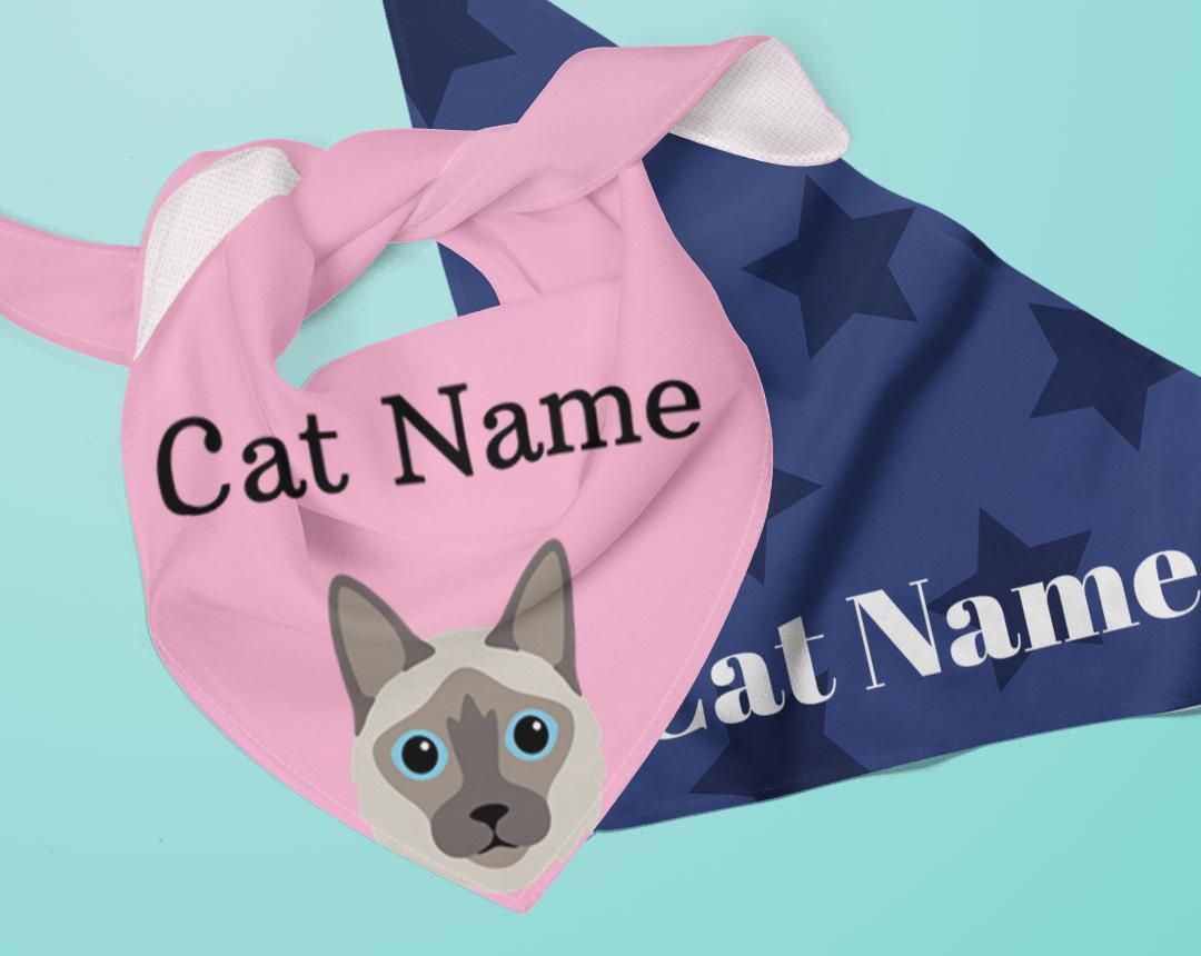 Personalized Cat Bandanas