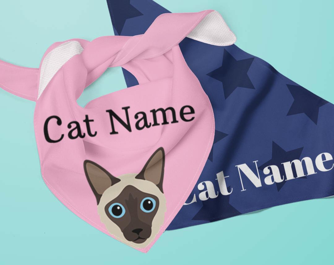 Personalized Cat Bandanas