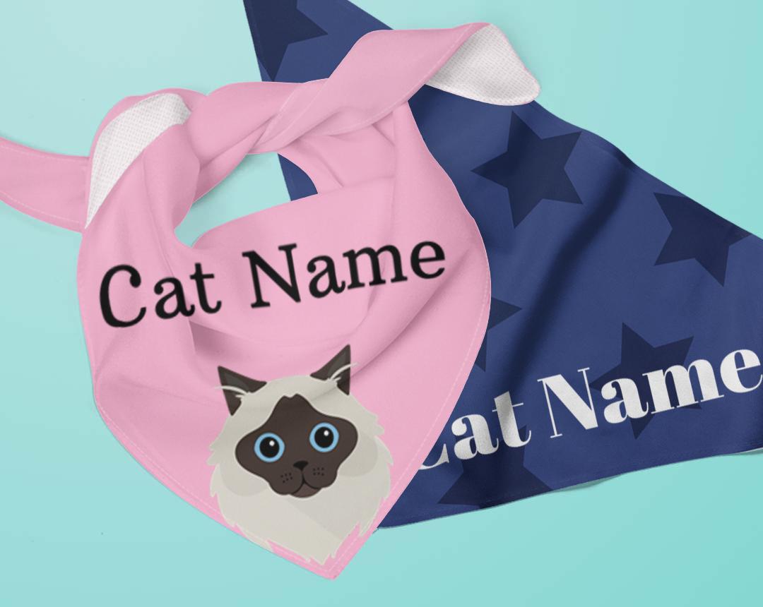 Personalized Cat Bandanas