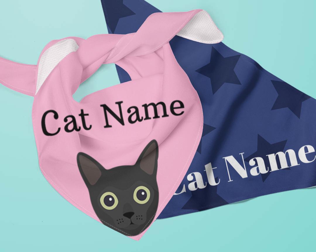 Personalized Cat Bandanas
