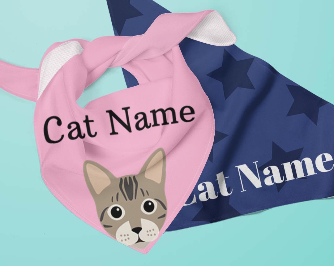 Personalized Cat Bandanas