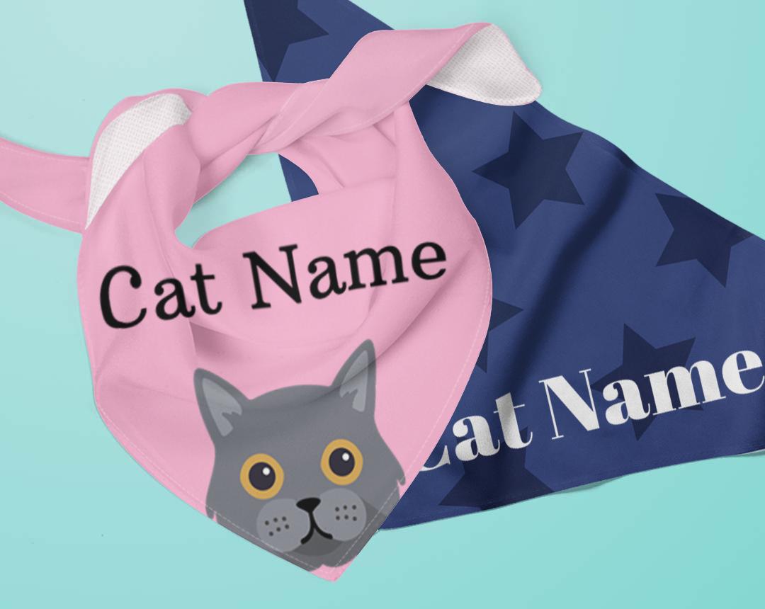 Personalized Cat Bandanas