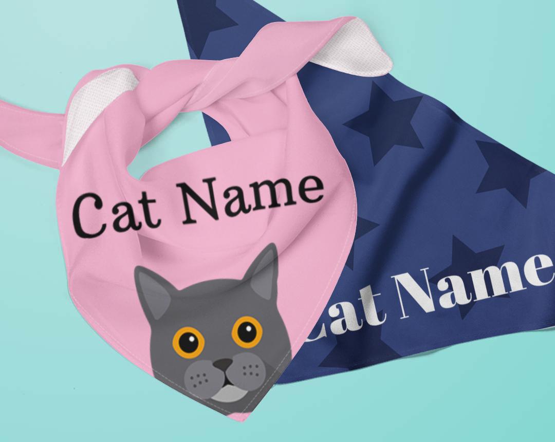 Personalized Cat Bandanas