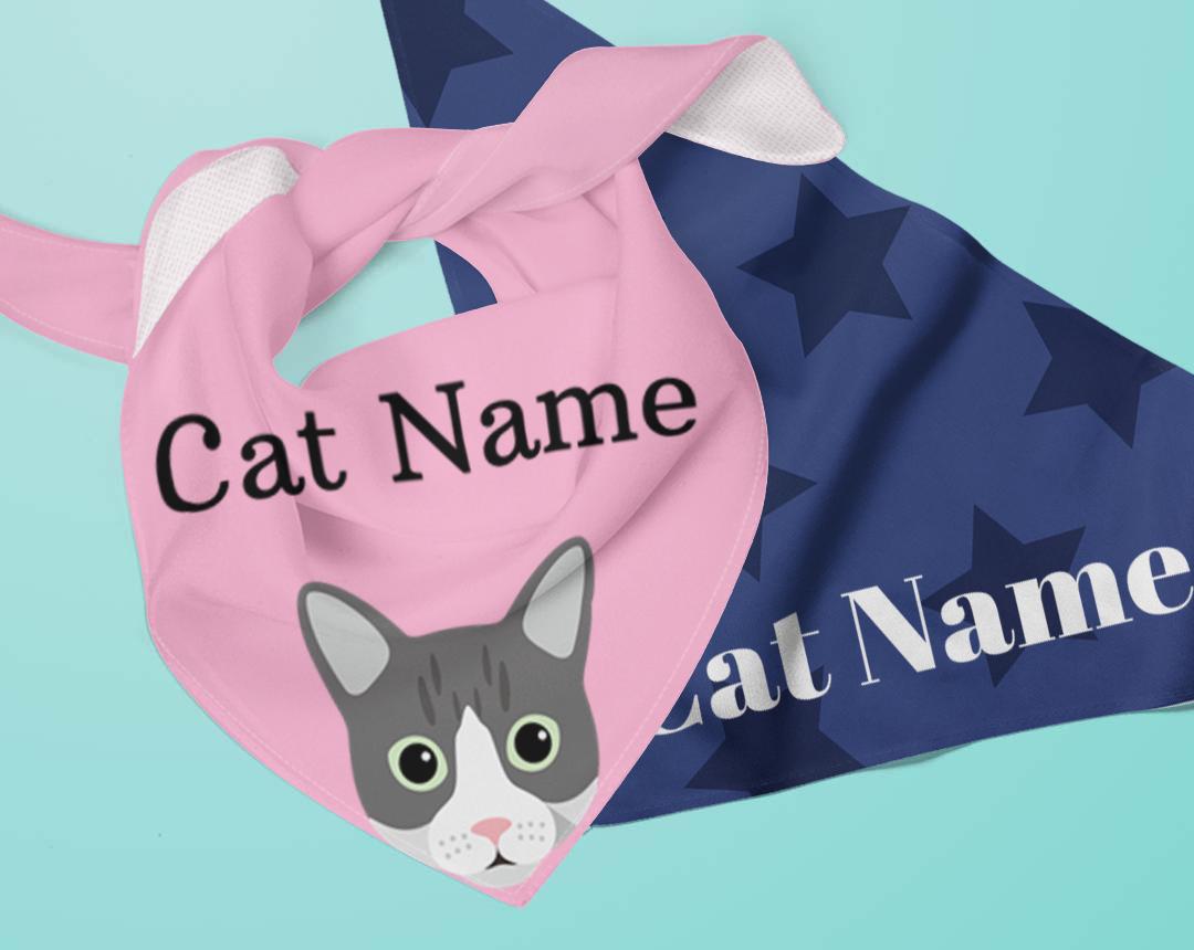 Personalized Cat Bandanas