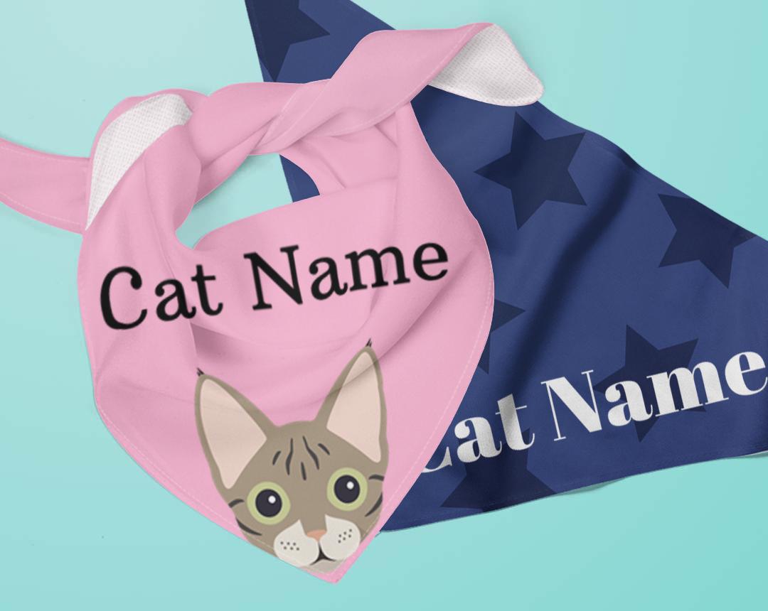 Personalized Cat Bandanas