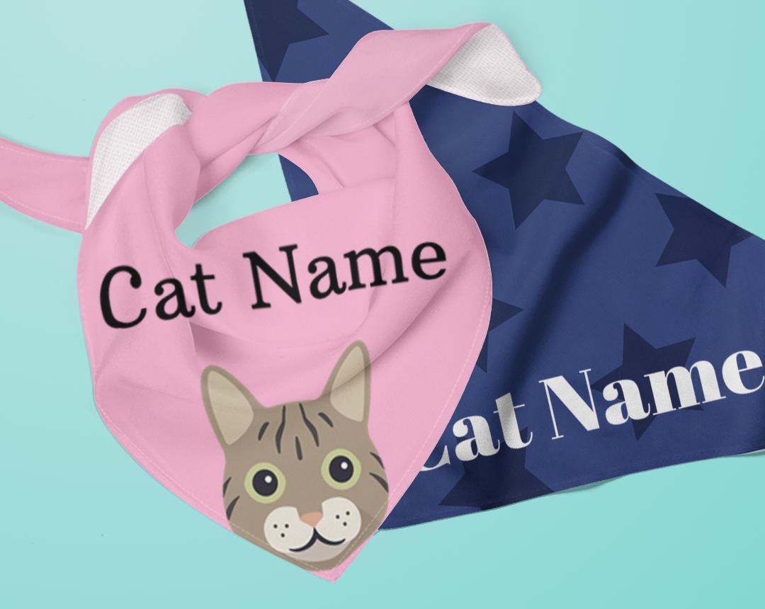 Personalized Cat Bandanas