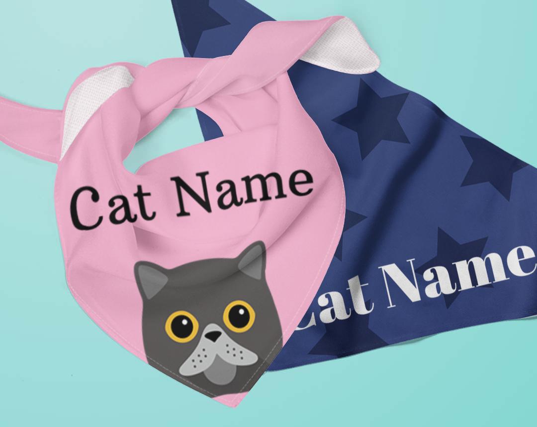 Personalized Cat Bandanas