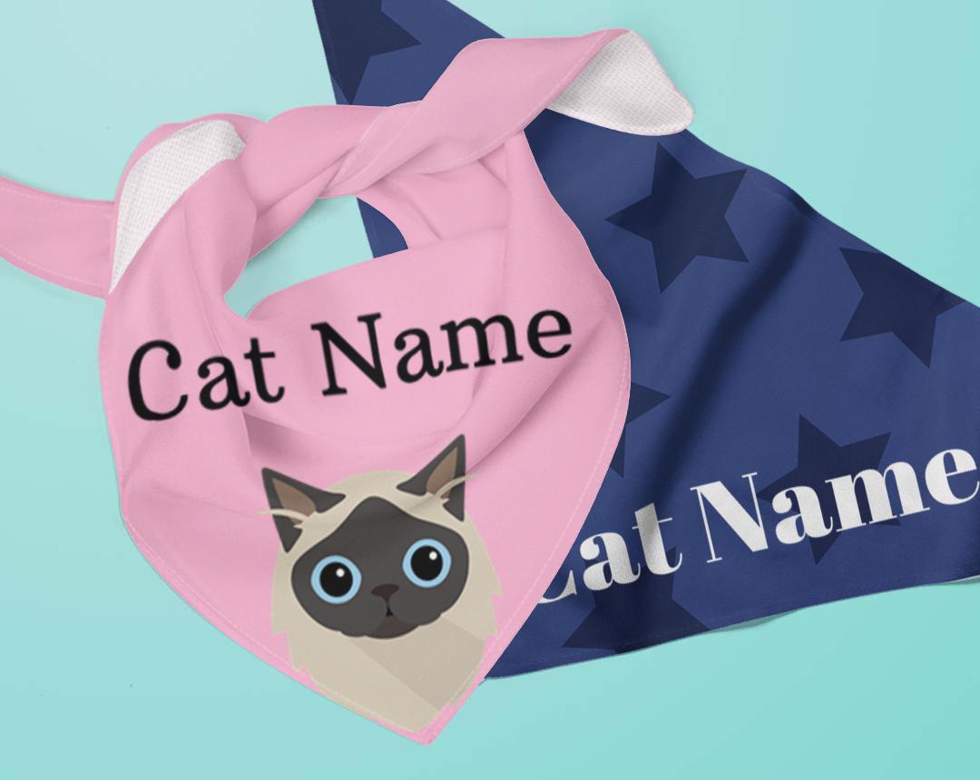 Personalized Cat Bandanas