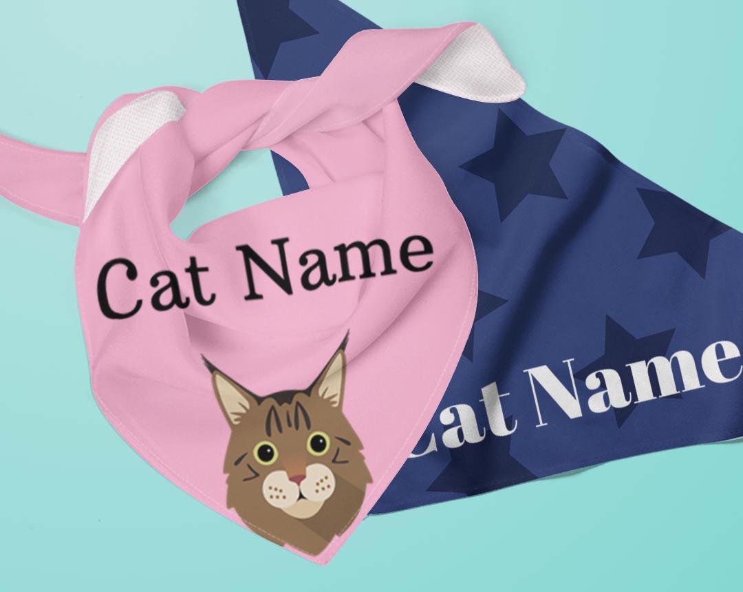 Personalized Cat Bandanas