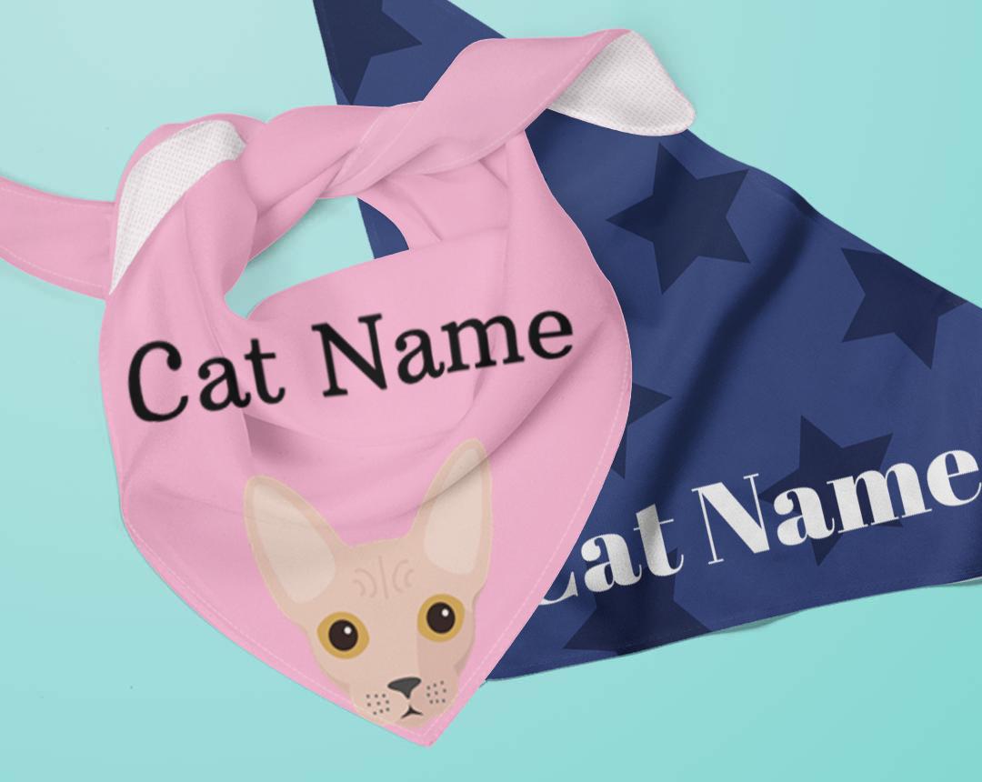 Personalized Cat Bandanas