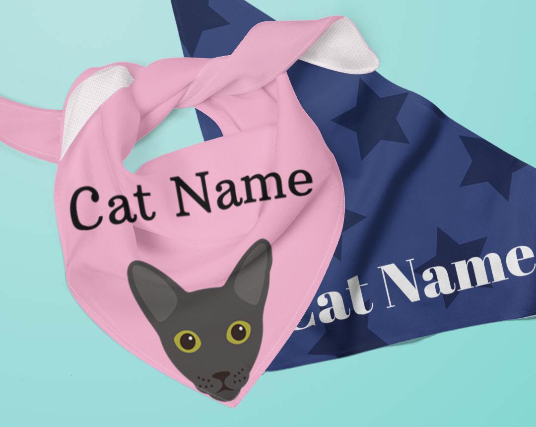 Personalized Cat Bandanas