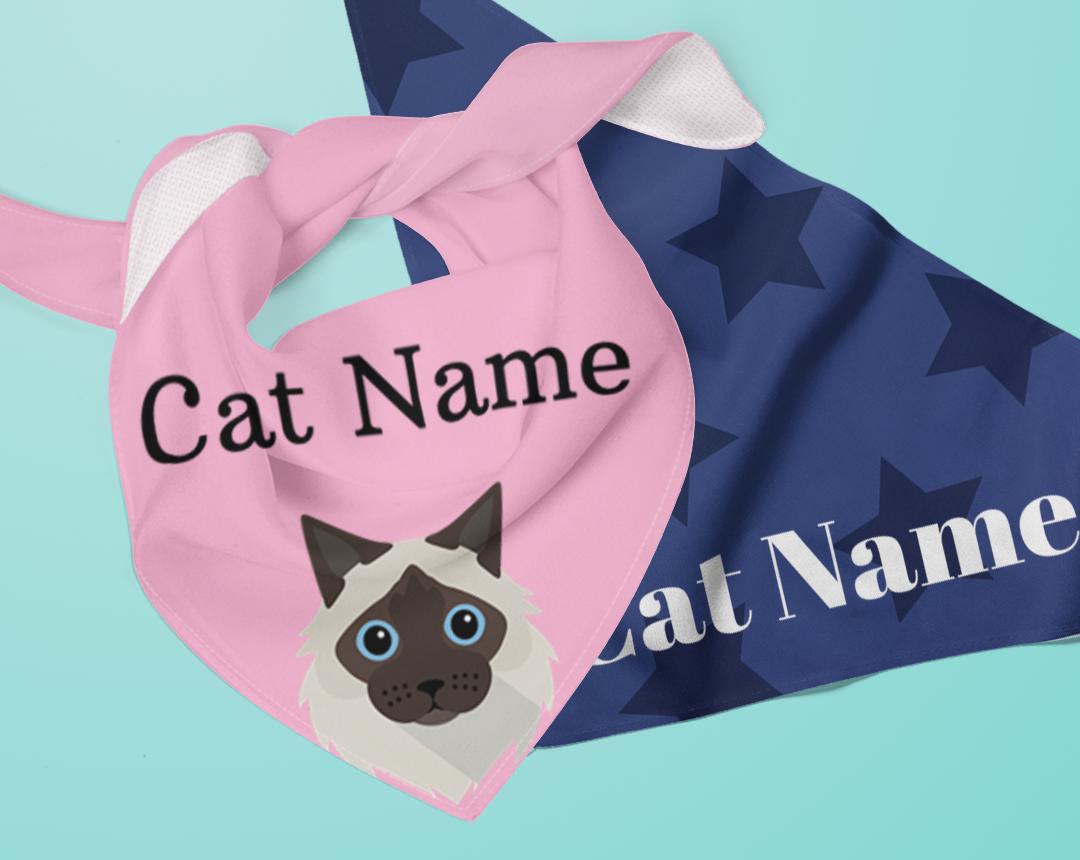 Personalized Cat Bandanas