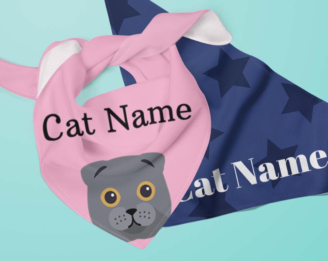 Personalized Cat Bandanas