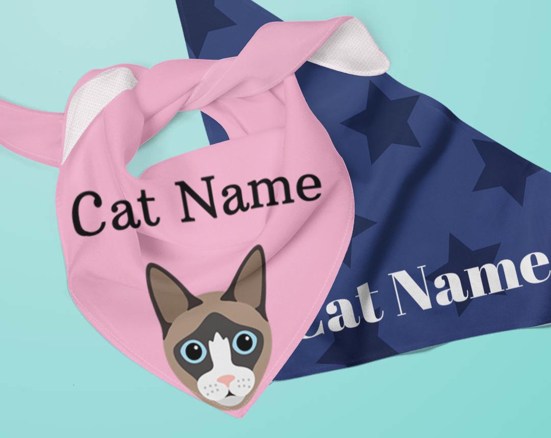 Personalized Cat Bandanas