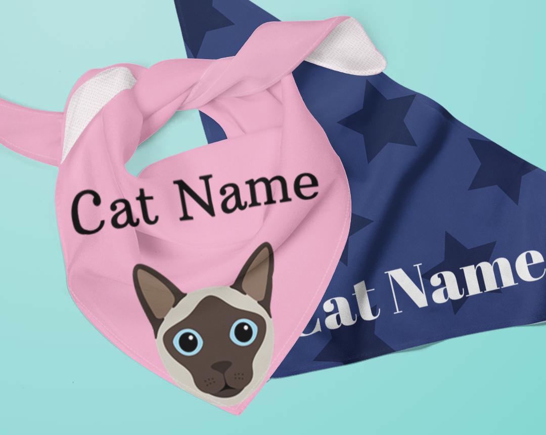 Personalized Cat Bandanas