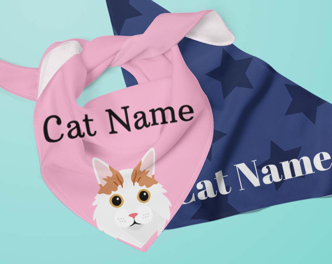 Personalized Cat Bandanas