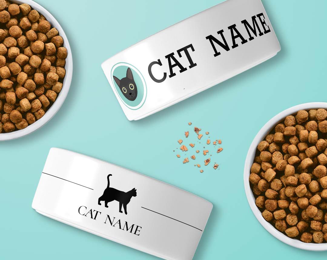Personalized Cat Bowls