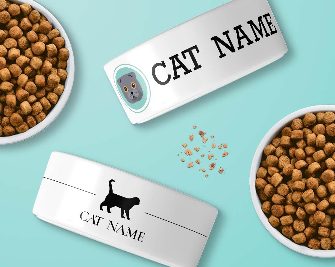 Personalized Cat Bowls