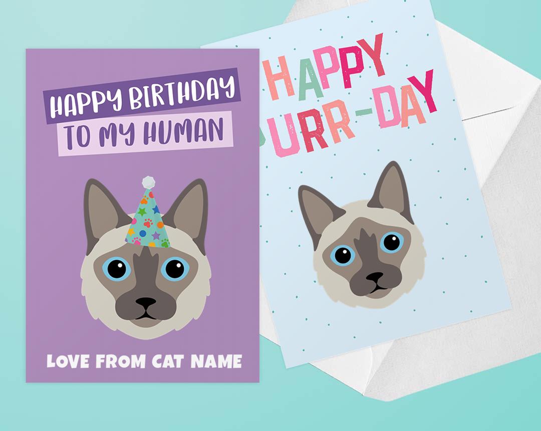 Personalized Cat Cards