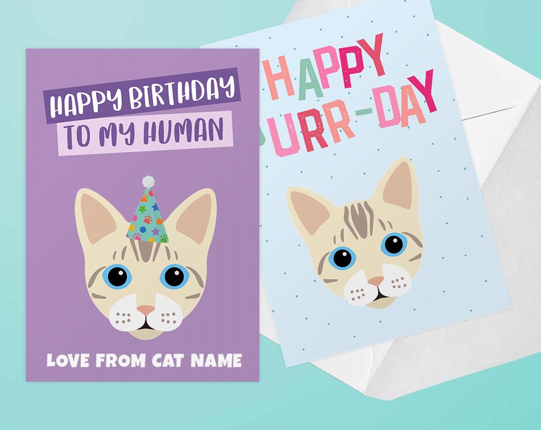 Personalized Cat Cards