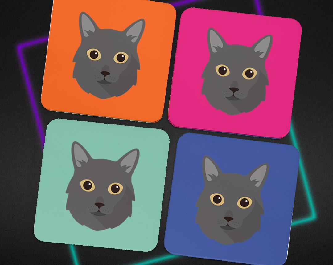 Personalized Cat Coasters