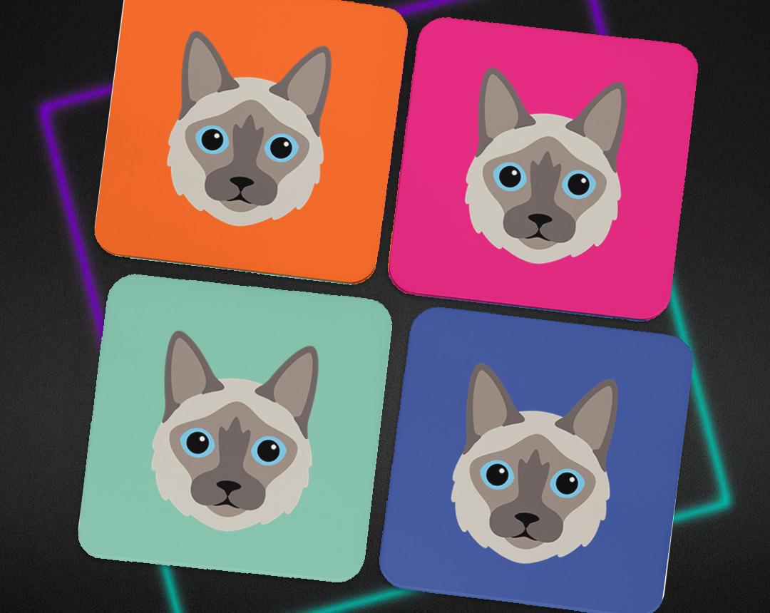 Personalized Cat Coasters