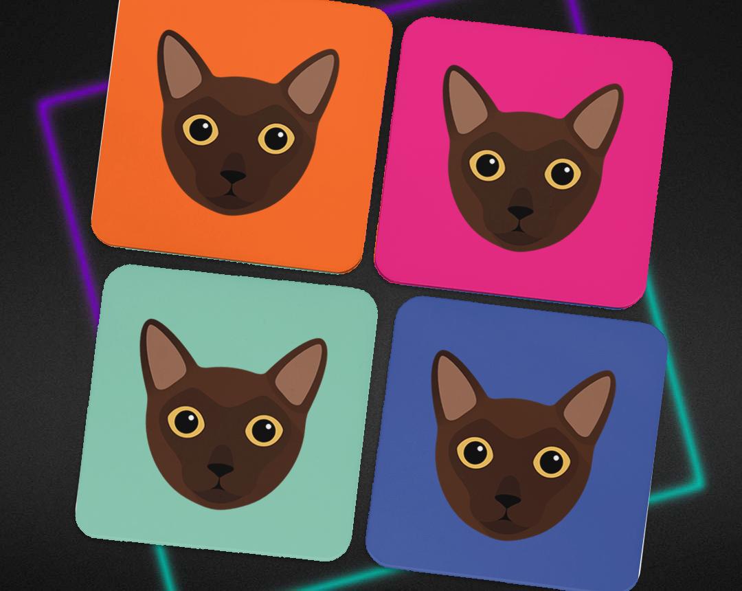 Personalized Cat Coasters