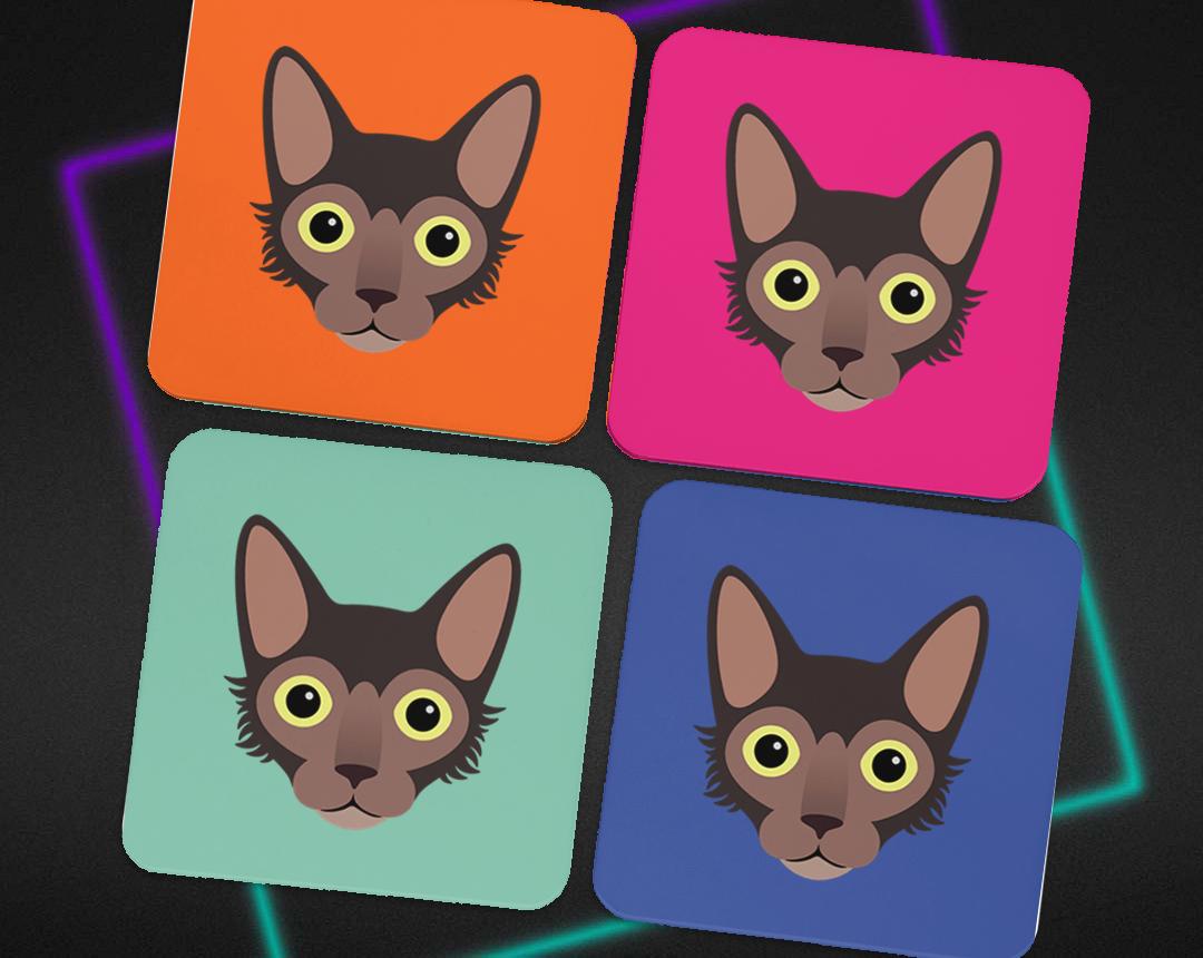 Personalized Cat Coasters