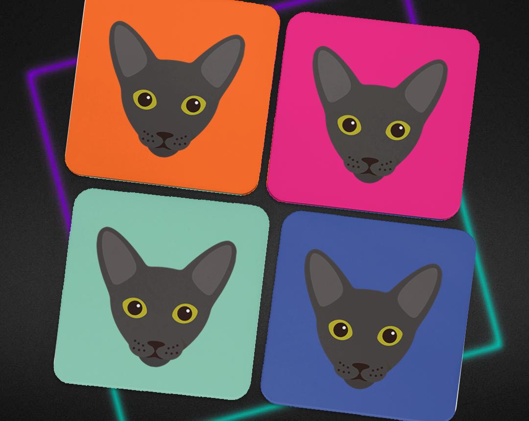 Personalized Cat Coasters