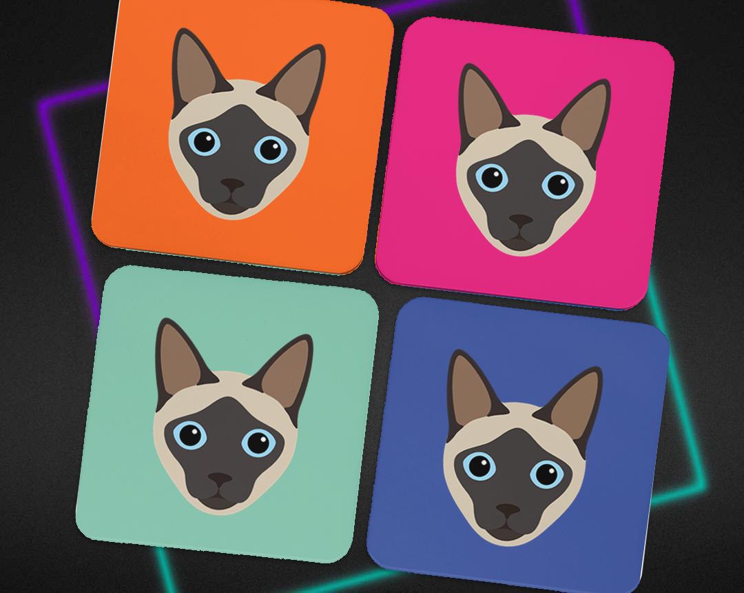 Personalized Cat Coasters
