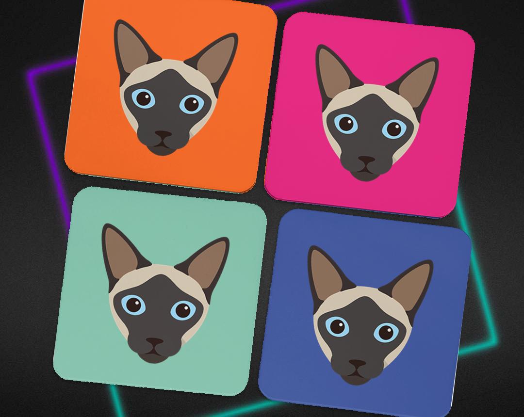 Personalized Cat Coasters