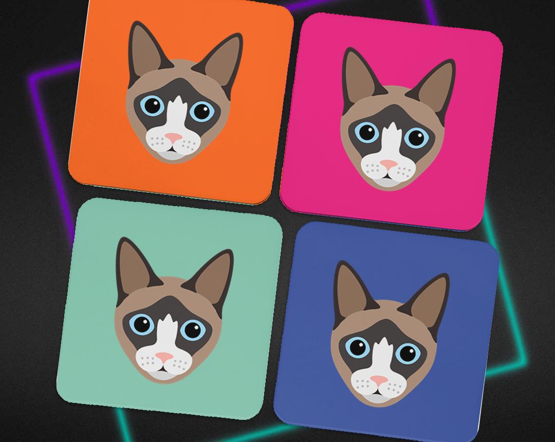 Personalized Cat Coasters