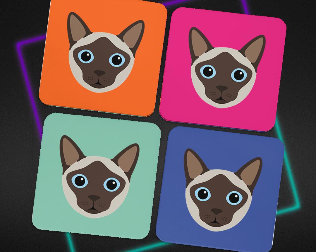 Personalized Cat Coasters