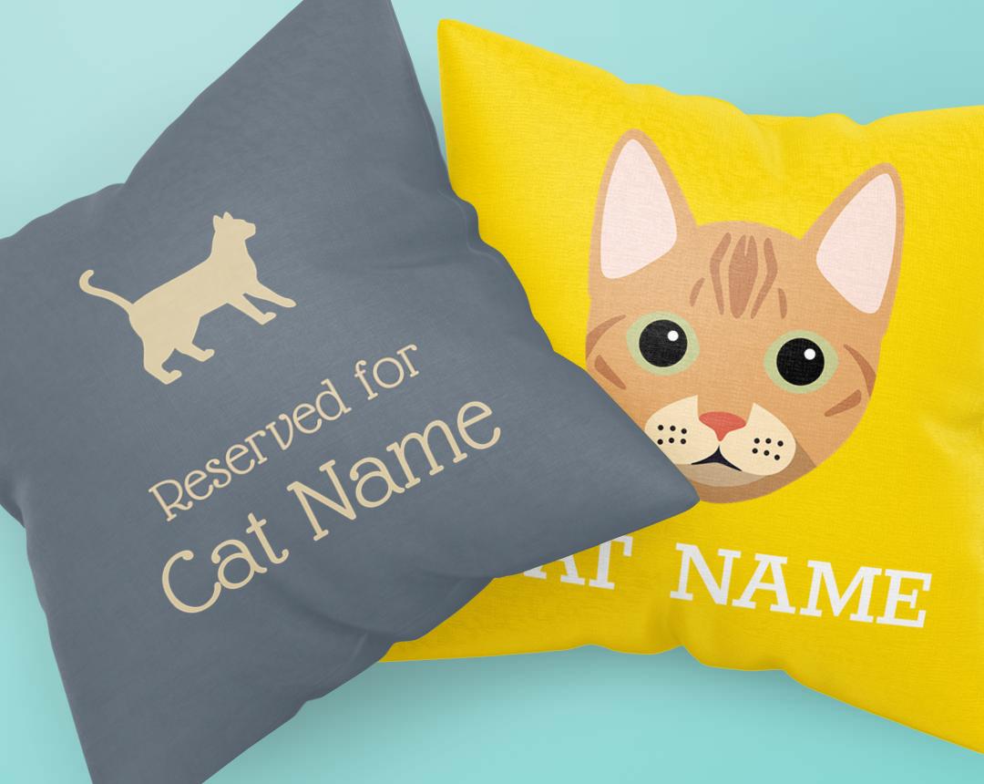Personalized Cat Cushions Pillows