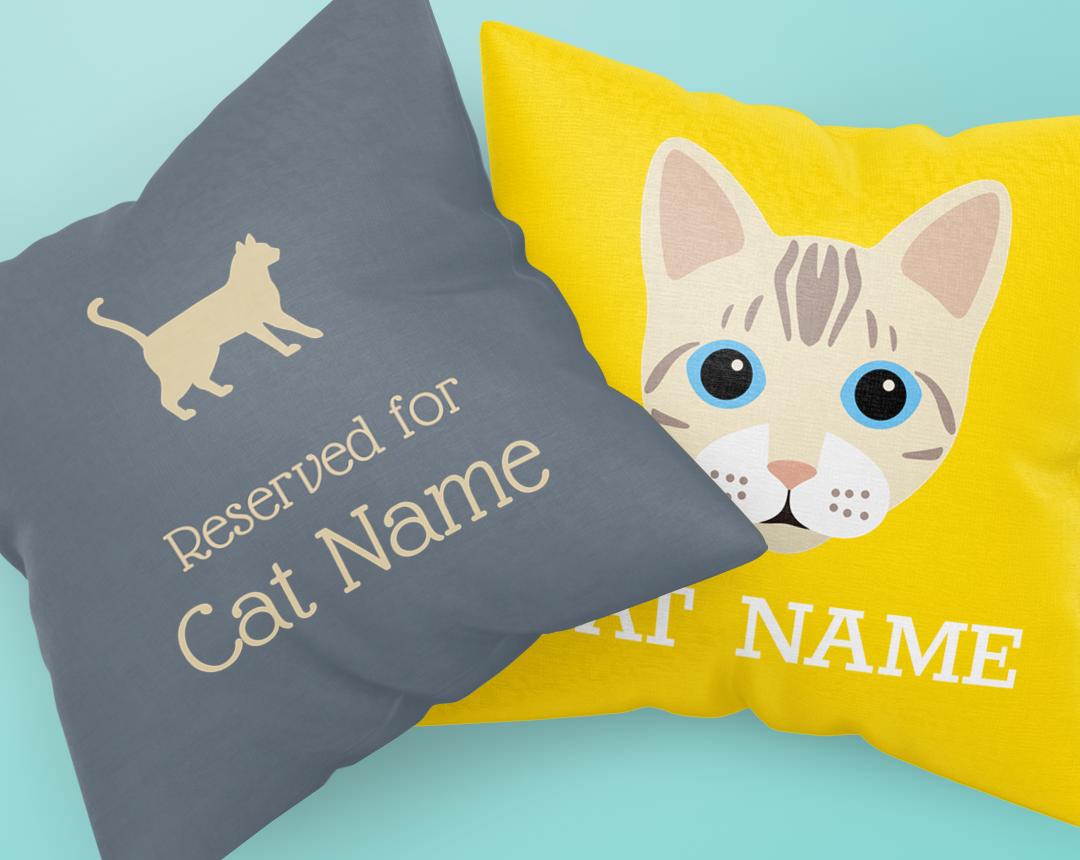 Personalized Cat Cushions Pillows