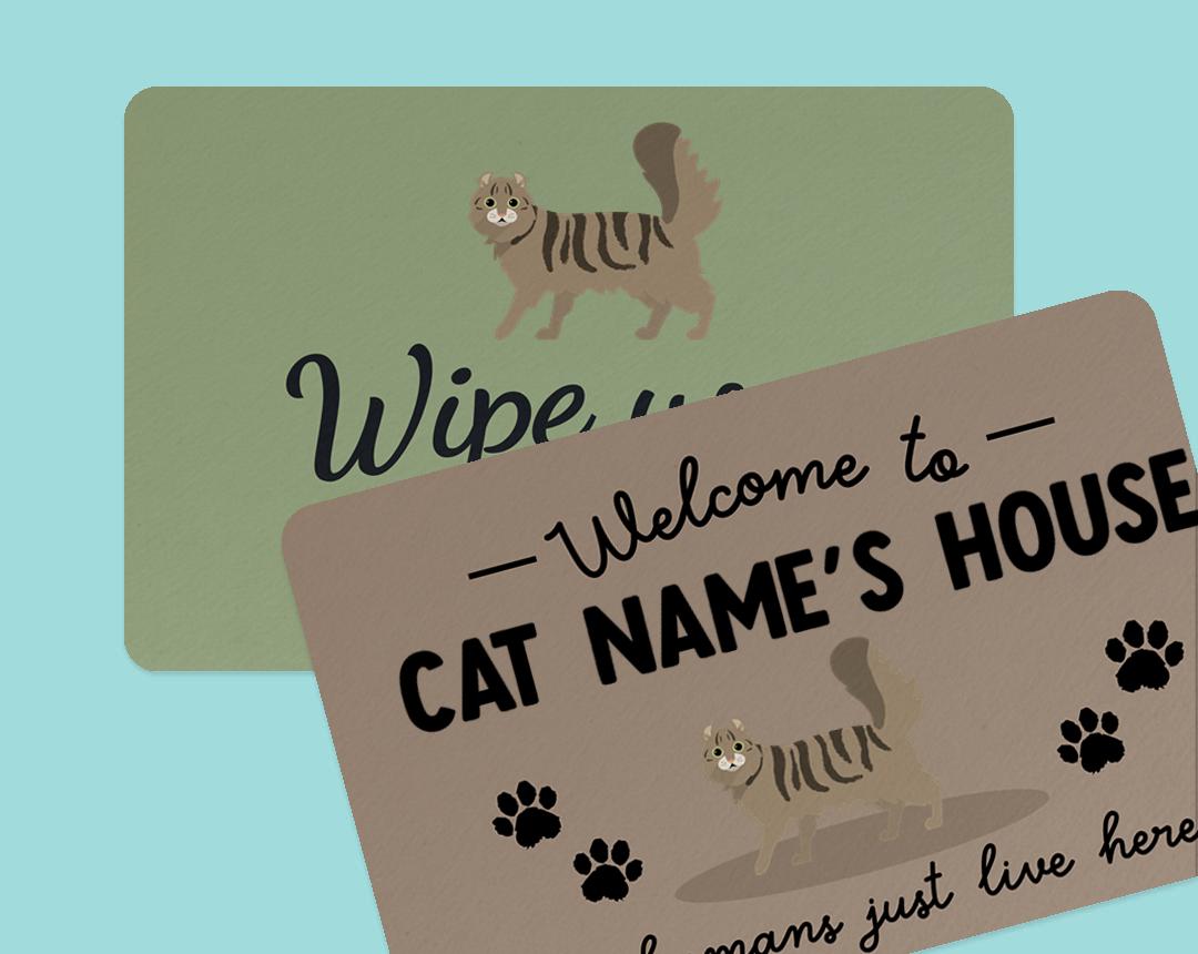 Personalized Cat Doormats