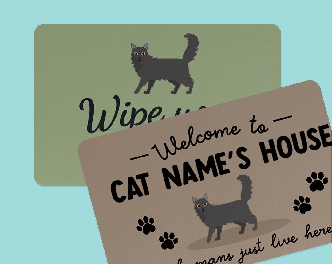 Personalized Cat Doormats