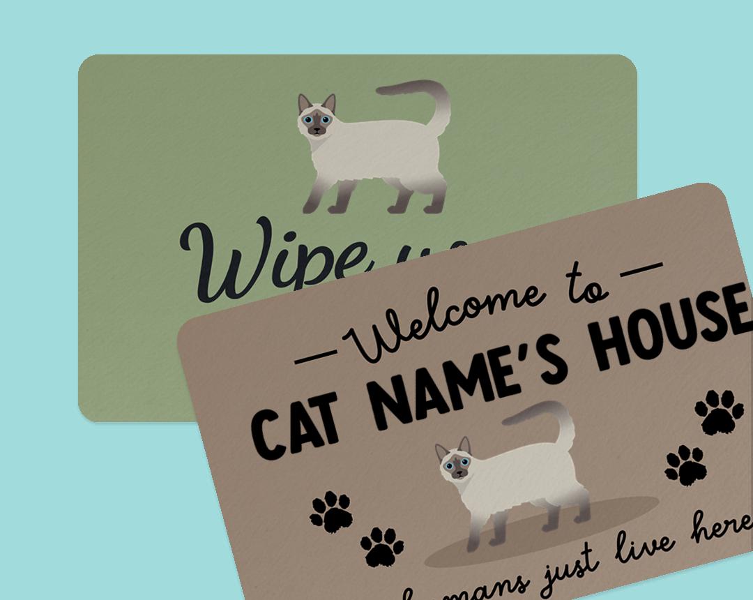 Personalized Cat Doormats