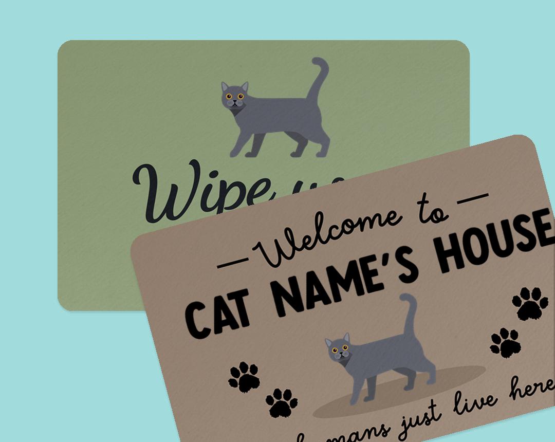 Personalized Cat Doormats