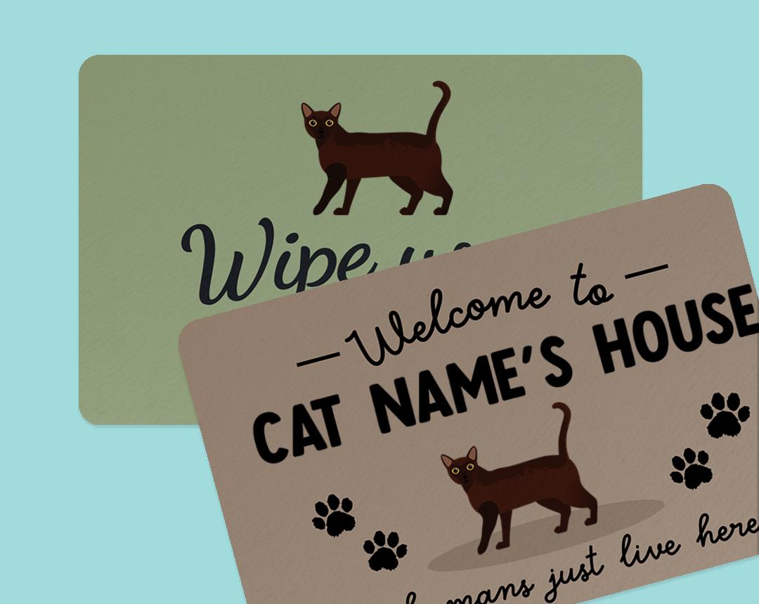 Personalized Cat Doormats
