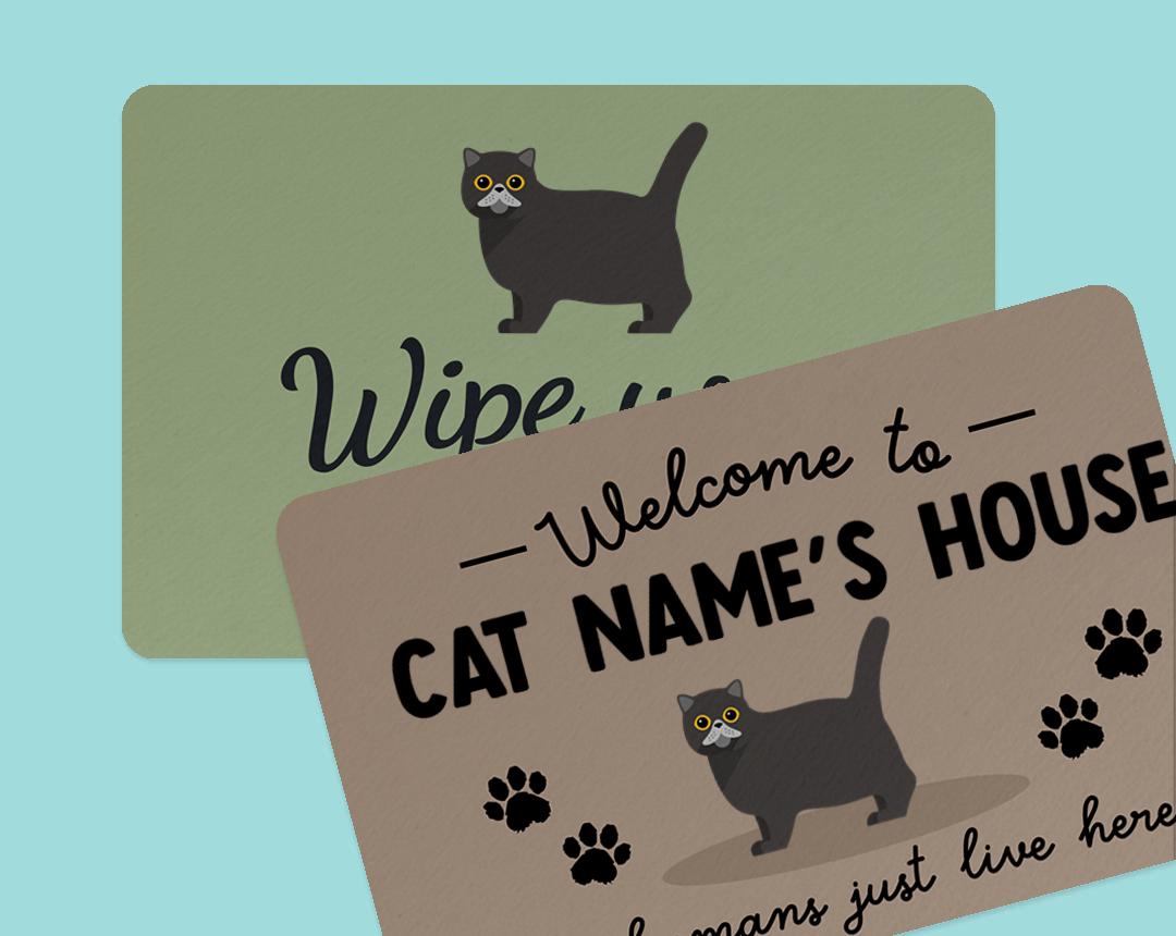 Personalized Cat Doormats