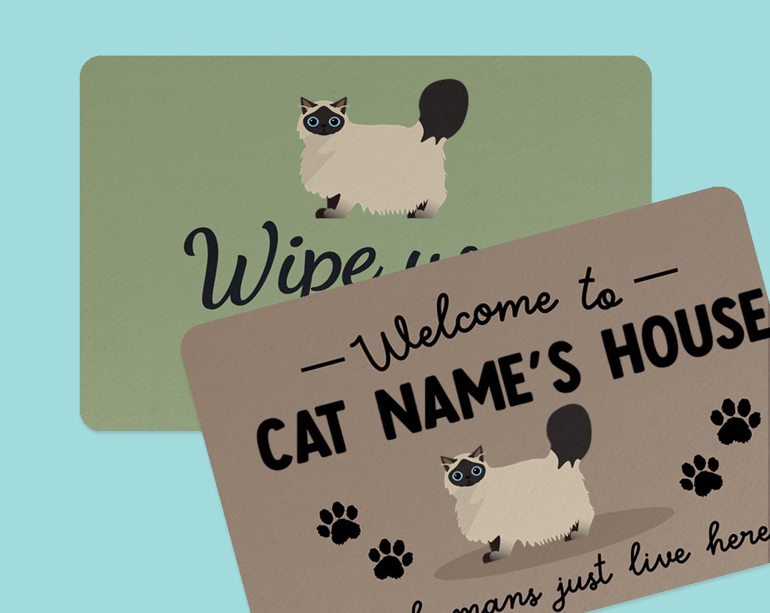 Personalized Cat Doormats