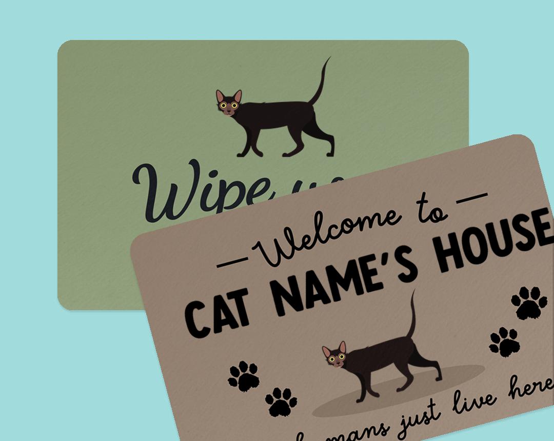 Personalized Cat Doormats
