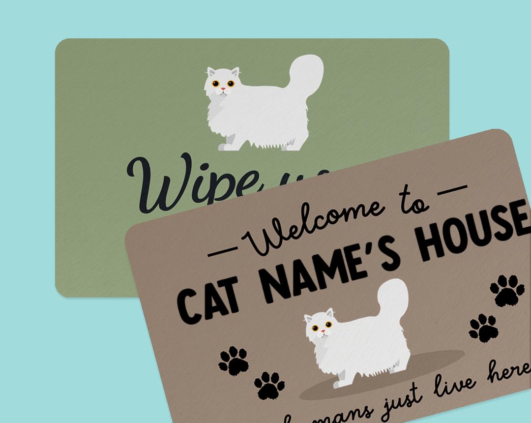 Personalized Cat Doormats